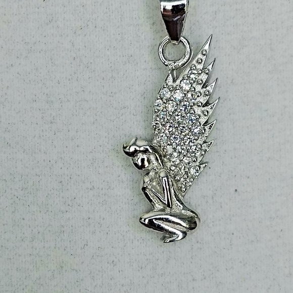 Solid Sterling Fairy Necklace - Picture 7 of 7